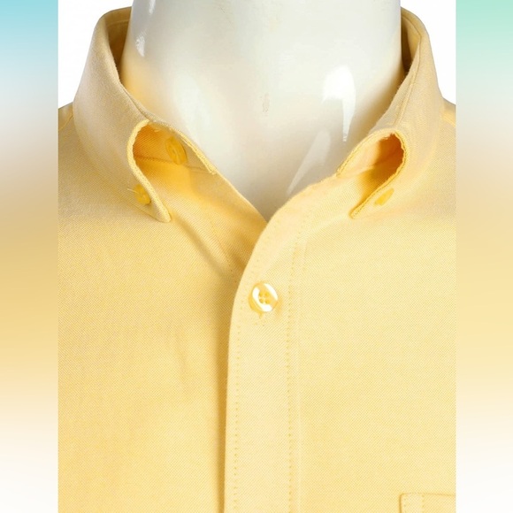 💛 ZEROYAA Men's Casual Slim Fit Long Sleeve Button Down Oxford Shirts size Small - Picture 3 of 7